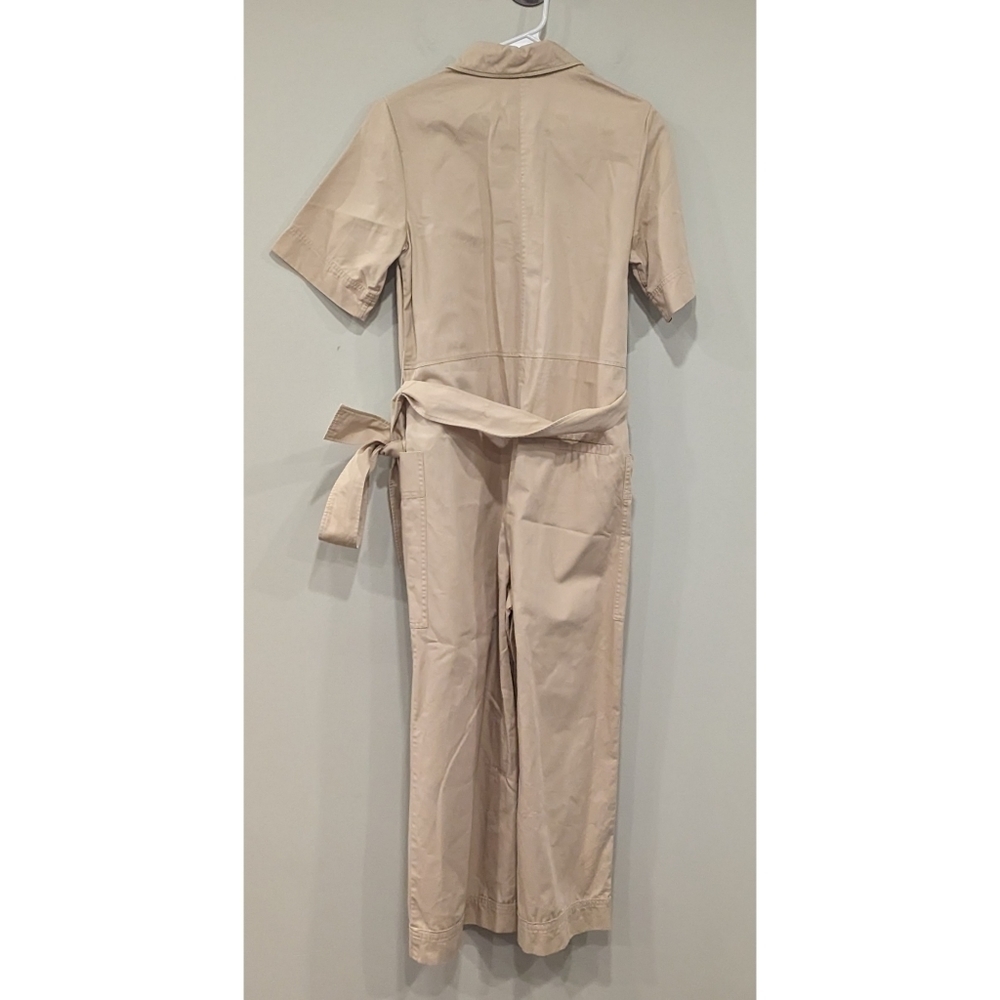 Cos Belted Button Up Camel Utility Jumpsuit Size 2 - image 4